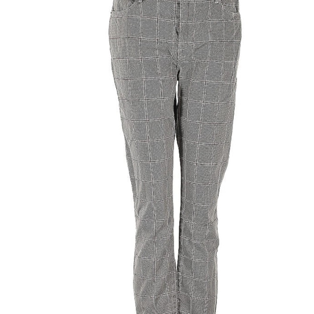 Frame Denim Black and White Checkered Pants